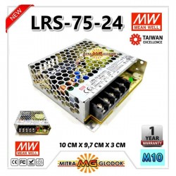 Power Supply Trafo Meanwell LRS-75-24 DC 24V 3.2A 75W | Mean Well